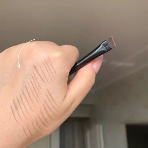 2Pcs Eyebrow Inclined Flat Angled Brush Eyeliner Eyeshadow Eye Brow Makeup Tool