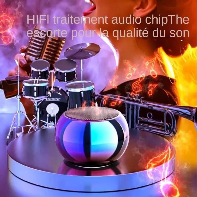 M3 Flash Wireless Bluetooth Speaker Portable Small Steel Gun Metal Heavy Subwoofer Outdoor Mini Bluetooth Small Speaker