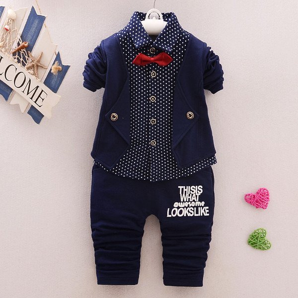 Suit For Boys Children Spring Gentleman Denim Suit For Boy Formal Kid Wedding Clothes Elegant Boy Evening Clothing Party