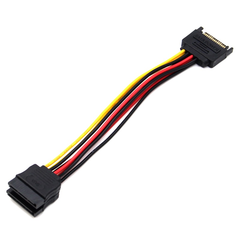 15Pin SATA Male to 2 Female 15Pin Power supply HDD Splitter Adapter Connector Power Cable for PC Computer