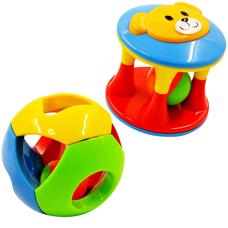 3pcs Baby Rattles 0 12 Months Baby Educational Toys Shaker Grab Spin Set Sensory Educational Newborn Gift for Infant Boys Girls