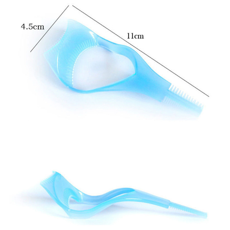 3 in 1 Eyelash Curler Plastic Mascara Guide Applicator Mascara Eyelash Brush Curler Lash Comb Novelty Multifunction Cosmetic
