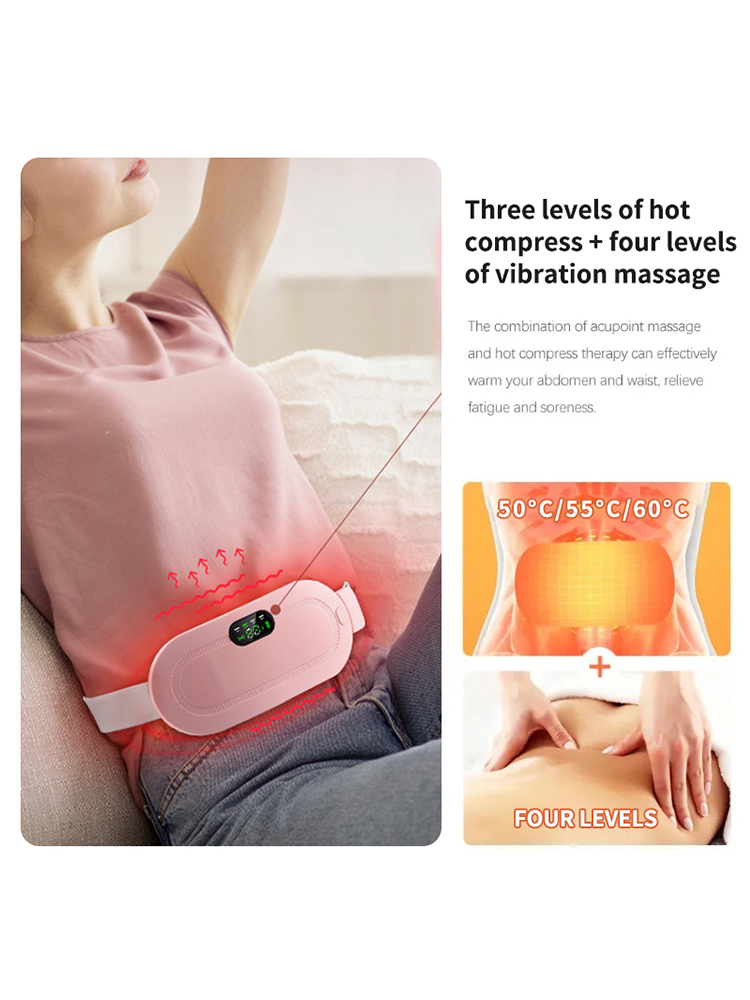 Waist Massager, Heated And Soothing, Intelligent Vibration Massage, Abdominal Belt, Warm Palace Treasure