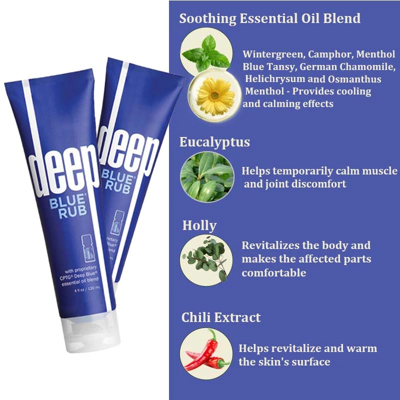 Deep Blue Rub Blend Soothing Cream Pain Relief Cream Skin Care Products for Massage Dropship