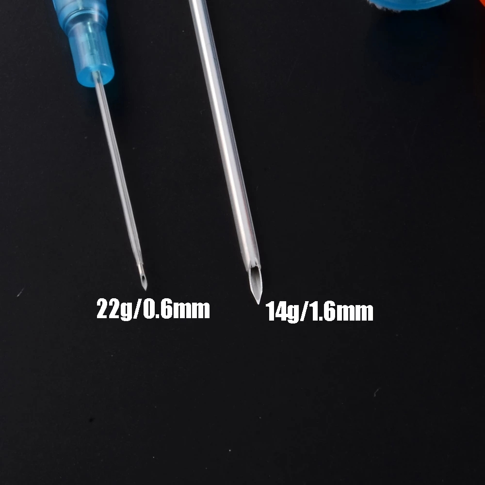 Surgical Steel Sterilised Piercing Needles IV Catheter Needles With Piercing Body Jewelry Kit Tattoo Tool Piercing Supplies Kit