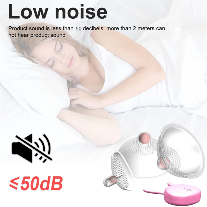 Nipple Sucker Vibrator Tongue Lick Nipple Suction Cups Vibrator Electric Breast Pump Breast Enlarge Massager Sex Toy for Woman
