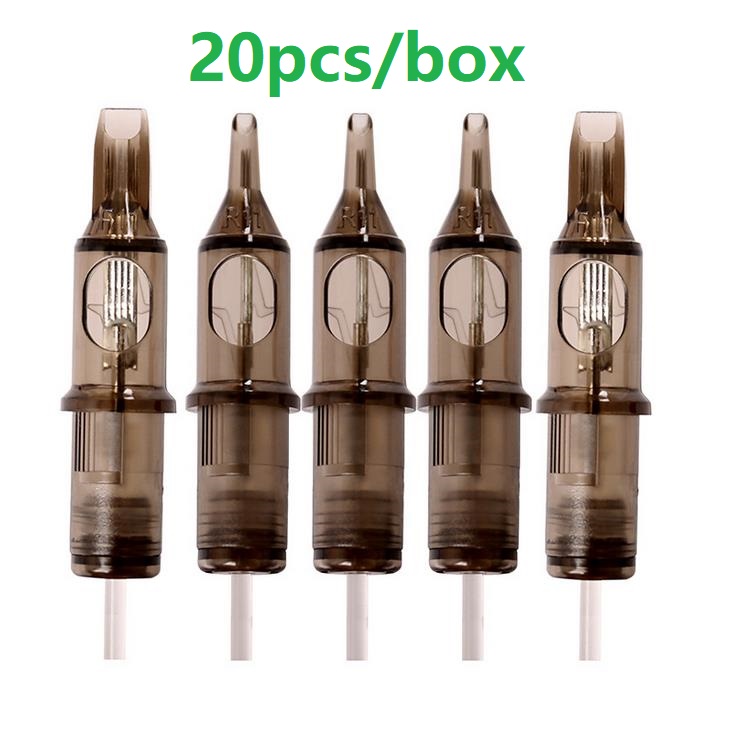 Tattoo machine disposable safety tattoo needle disinfectionRL RS RM M1 20pcs/box Pick Cartridgetattoo eyebrow tattoo High qualit