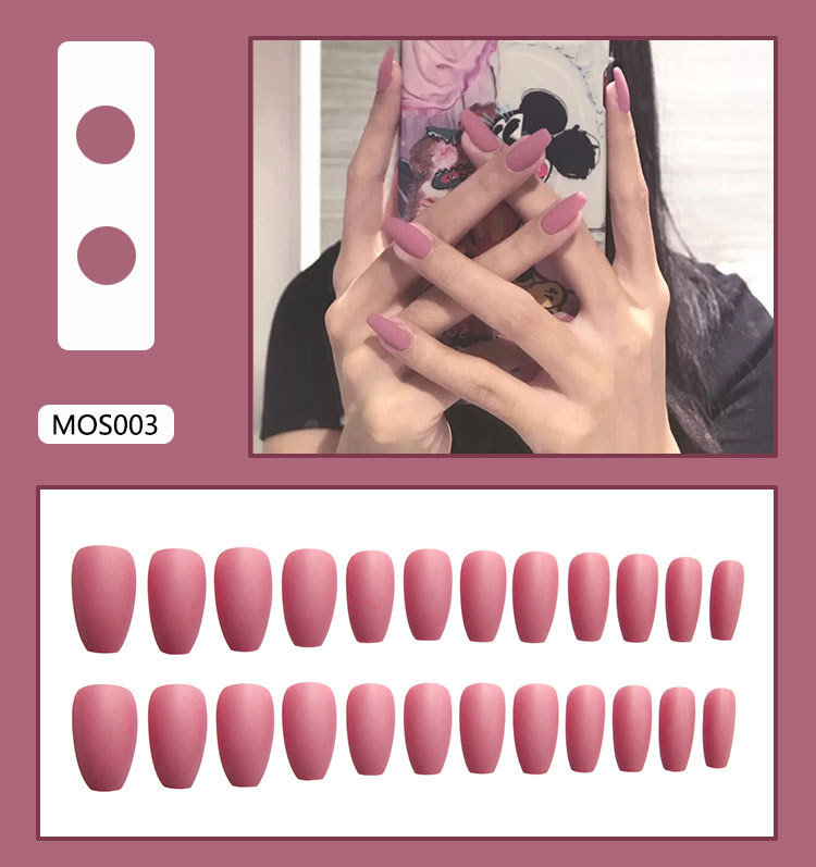 24Pcs French Tips False Nails Fake Nails Full Cover Artificial Nails With 24Pcs Glue Sticker Press On Nails