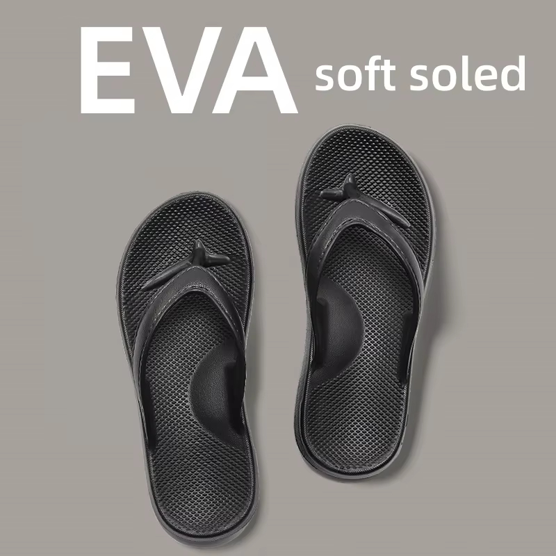 Men's flip-flops Non-slip deodorant summer men's slippers Comfortable flat sandals Casual women's beach shoes Couple Slippers
