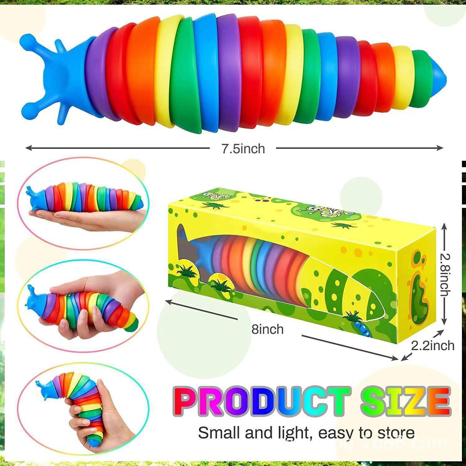 2023 Toy Fat Brain Slug Articulated Flexible 3D Slug Fidget Toy All Ages Relief Anti-Anxiety Sensory Toys for Children Aldult1