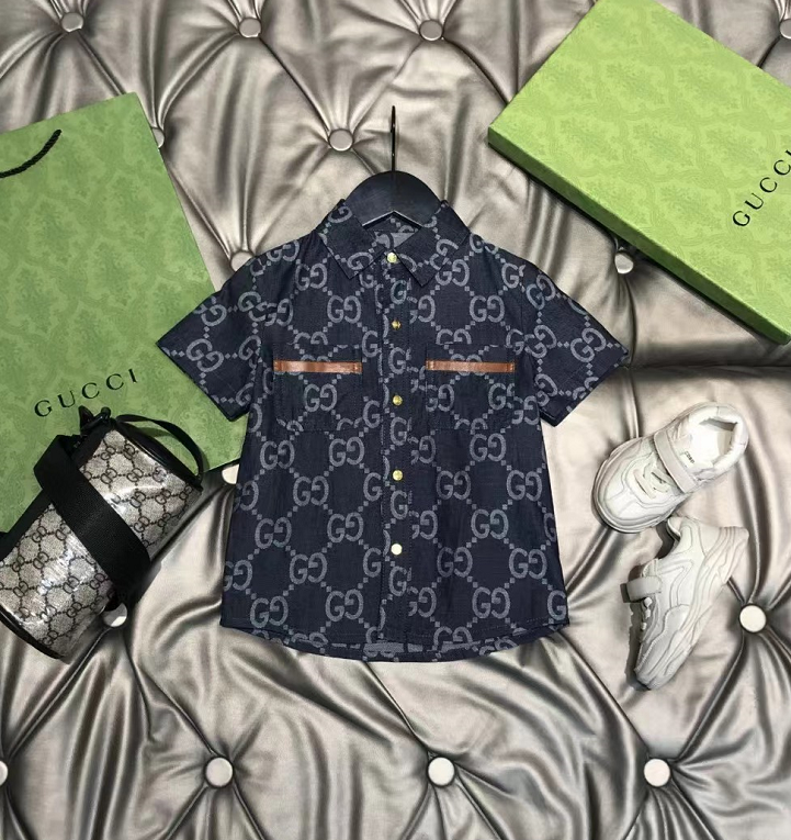 2022new children's brother and sister suits boys and girls suits casual summer classic alphabet short-sleeved skirt suits