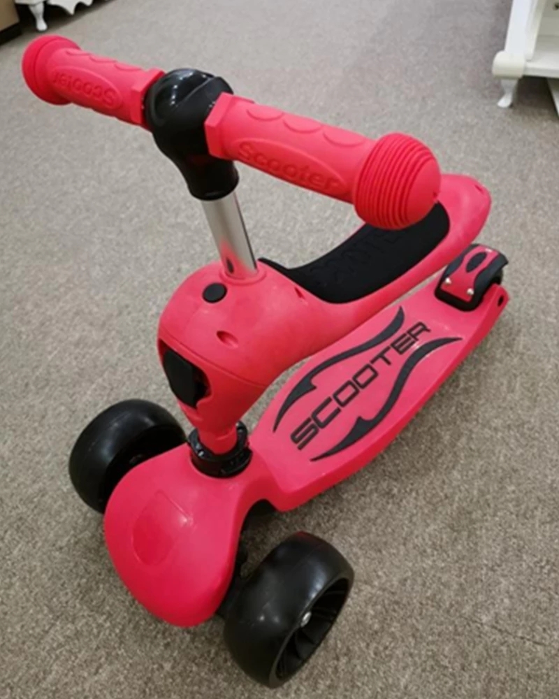 New Children's scooter three-wheel can sit 1-8 years old scooter two-in-one toddler baby scooter children's balance bike