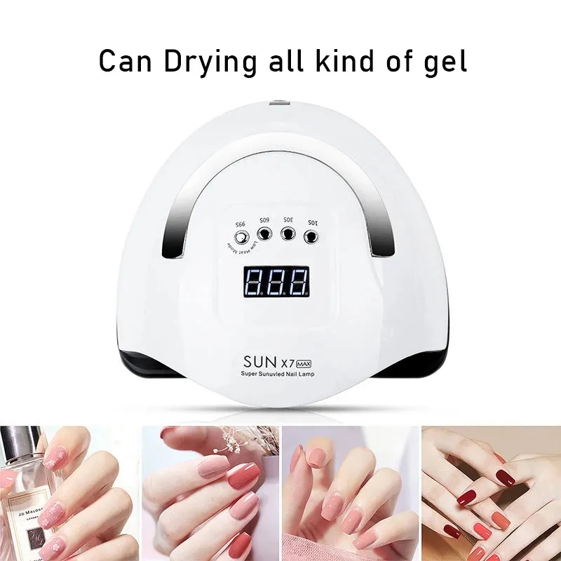 180W Nail Polish Drying Lamp 57LEDs LED UV Nail Dryer With Smart Sensor Professional Manicure Salon Equipment Tools