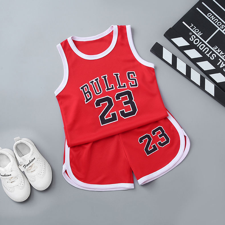 children's basketball clothing 2-9 Years Children Girls Boys Vest + Shorts Summer Basketball Sports Suit