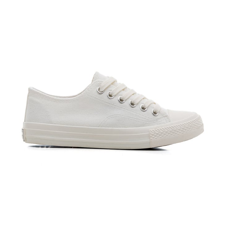Shoes For Women Low-Top Vulcanized Canvas Platform Sneakers Black Flats Tennis Female Classic Student Small Couples Skateboard
