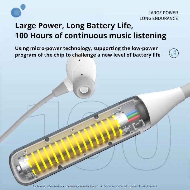 100H Playback Wireless Headphones HD Call Noise Reduction Bass 6.0 Bluetooth Headphone Neckband Earphones Sport Stereo