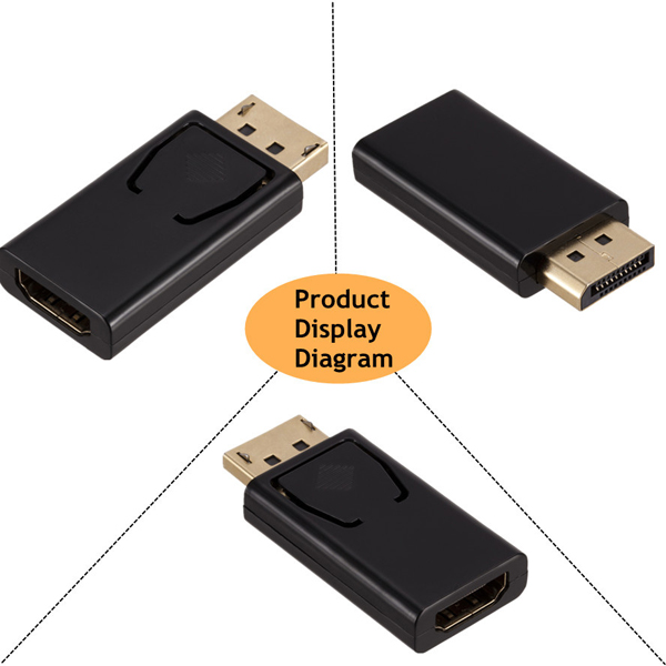 DP Male to HDMI Female Adapter Converter for HDTV PC