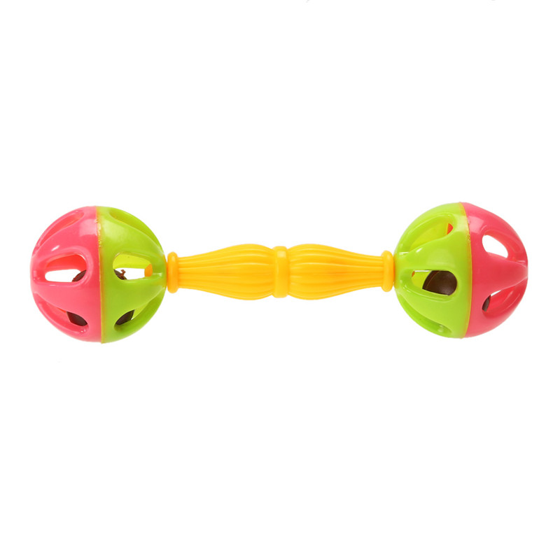 Baby Kids Rattle Bells Shaking Dumbells Early Development Toys for 0-12 Months