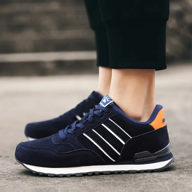 Men's Sneakers Leather Casual Shoes Autumn New Breathable Men Shoes Tenis Male Flat Shoe