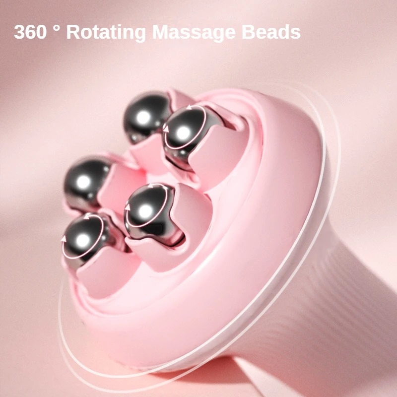 360 Degree Massage Roller Manual Stainless Steel Massager Ball Body Therapy Massager for Neck Back Shoulder Face Lift Tools
