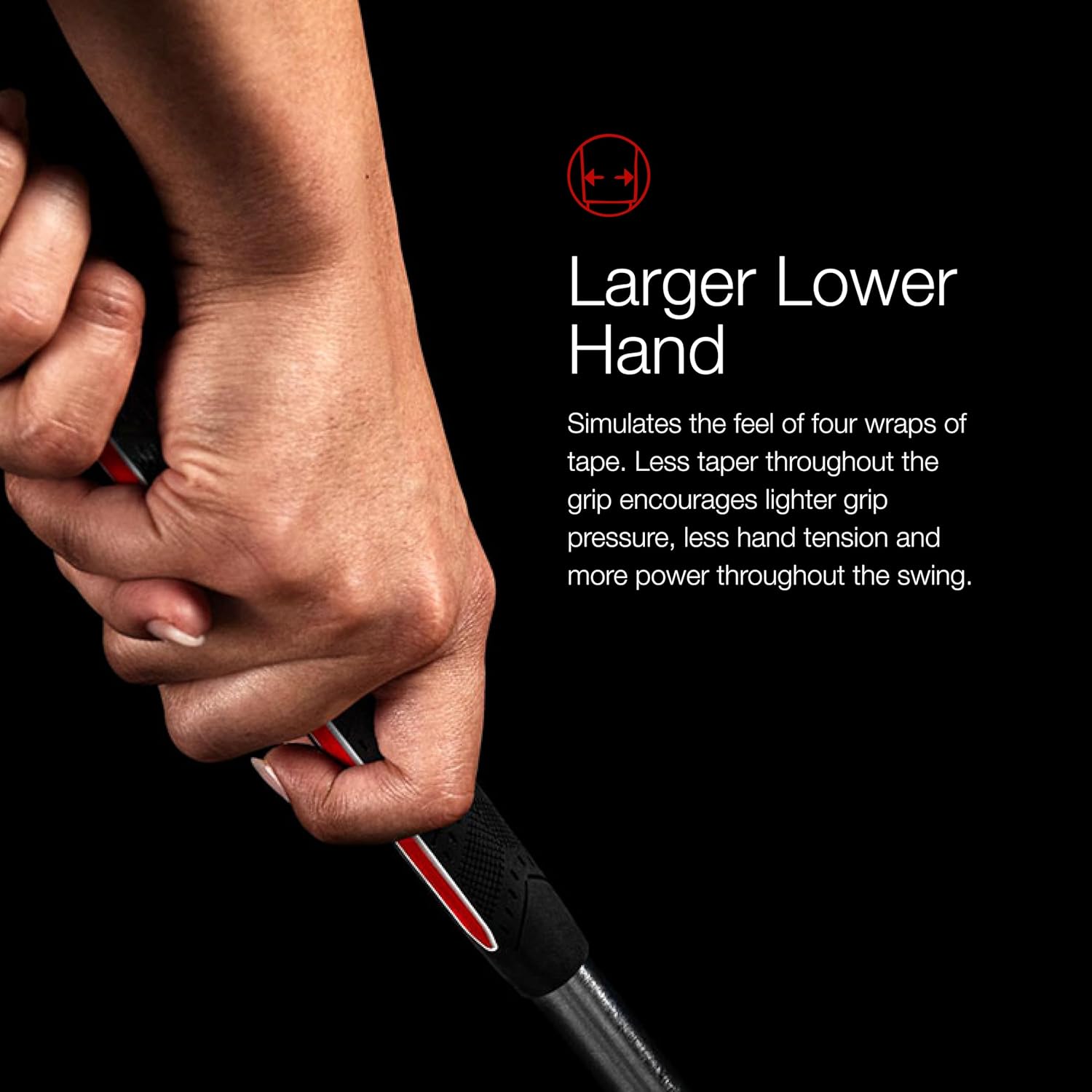 Golf Pride MCC Plus4 Align Max Golf Club Grip - Raised Ridge Technology in All-Weather Hybrid Grip - Brushed Cotton Cord & Pebbled Texture - Jumbo, St