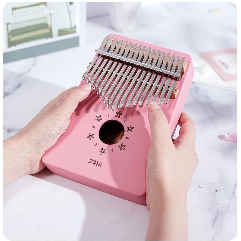 17 Keys Kalimba Thumb Piano Mahogany Body Musical Instruments With Learning Book Kalimba Piano Christmas Gift
