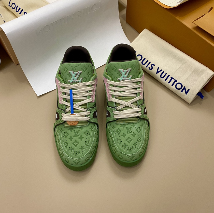 LV new lace-up casual fashion couple sneakers size 38-46