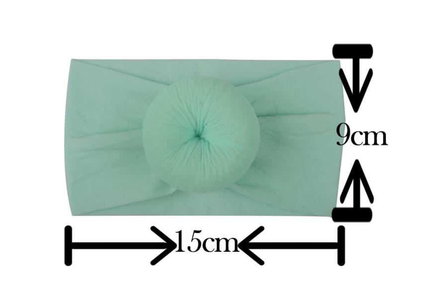 New Knit Fabric Round Headband Turban For Baby Children Wide Stretch Headbands Hairband Hair Accessories