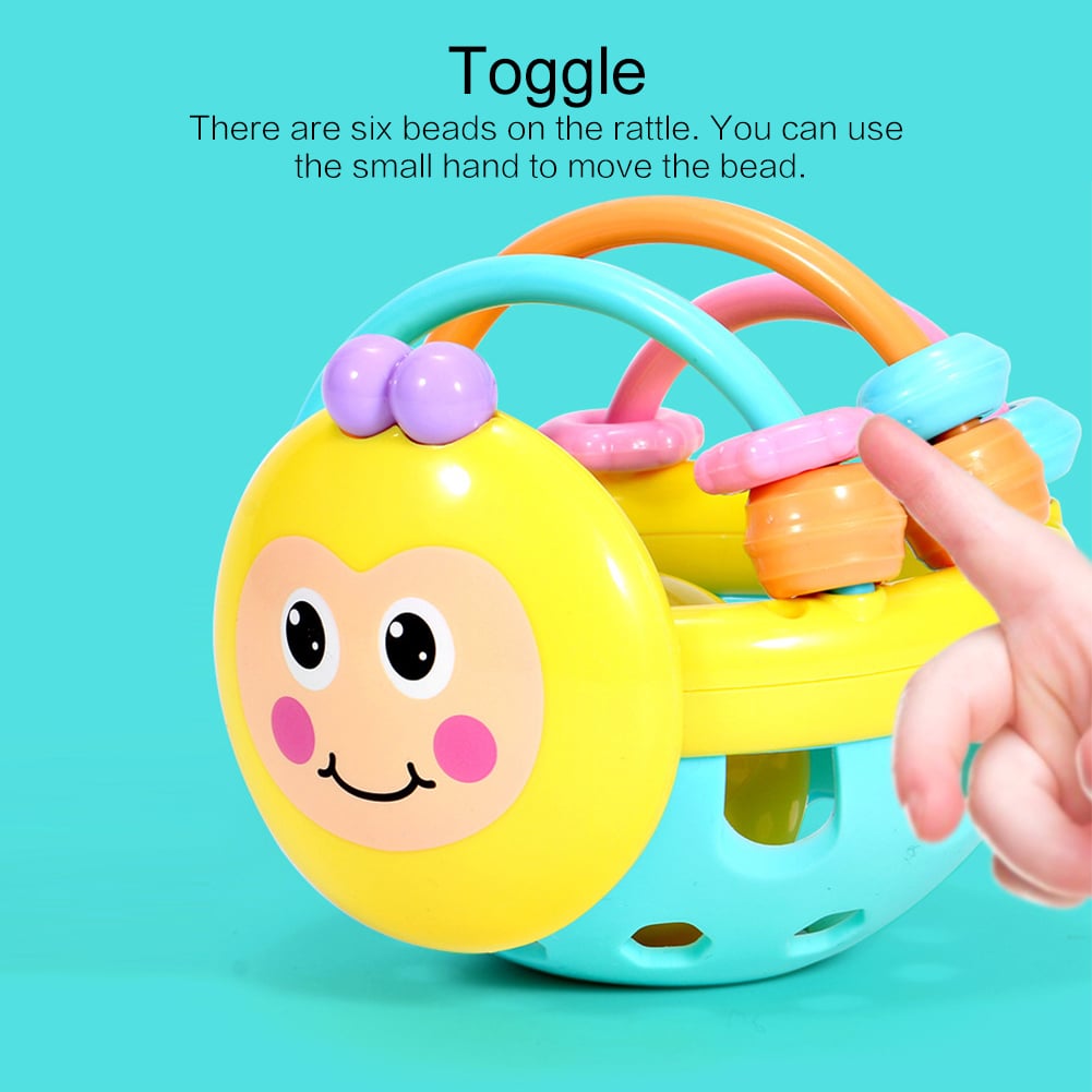 Baby Toy Rattle Ball Hand Knocking Bell Ball Toy Rattles Hand Bell Intelligence Developing Toys Infants Activity Grasping Toy