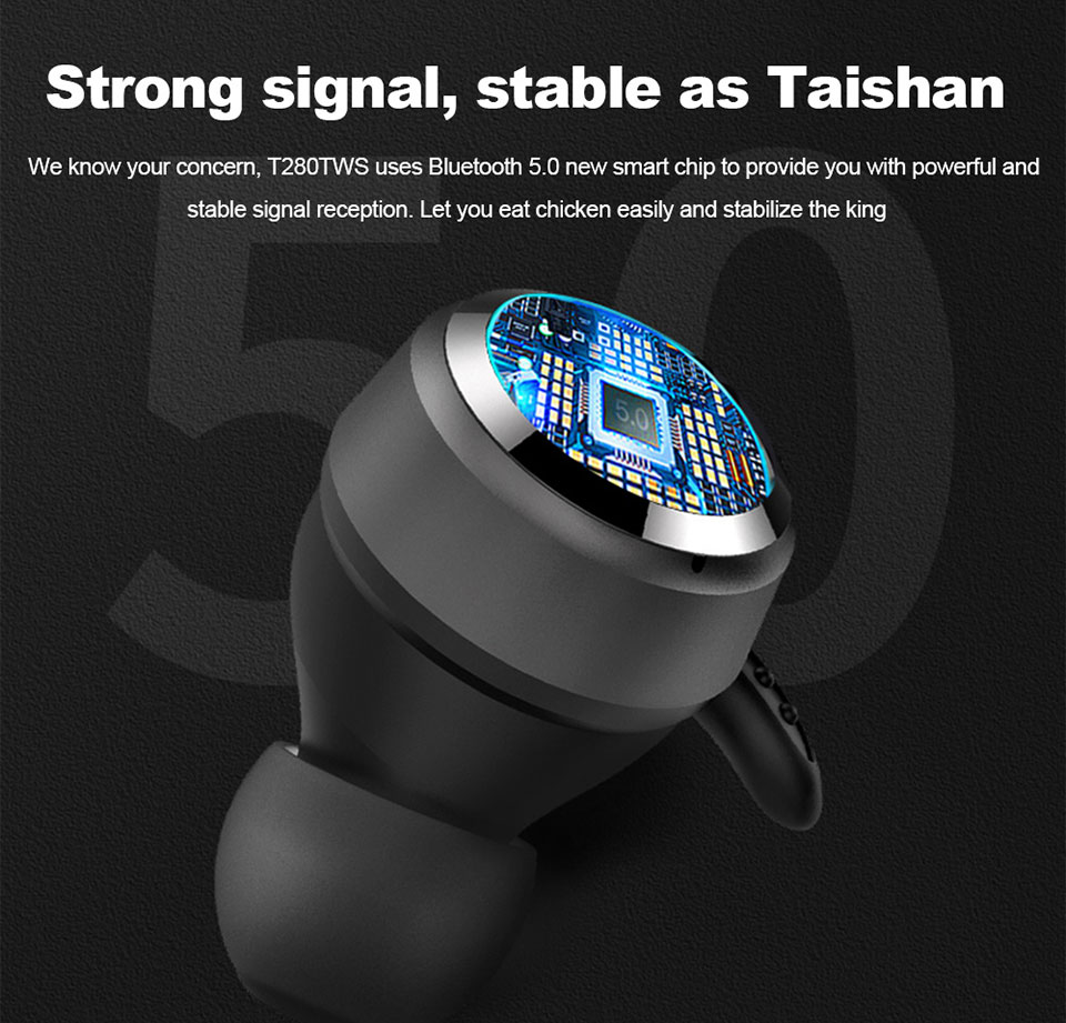 100% Original JBL T280 TWS Wireless Bluetooth Earphone Sports Earbuds Bass Jbl Headphones Waterproof Headset Charging Case