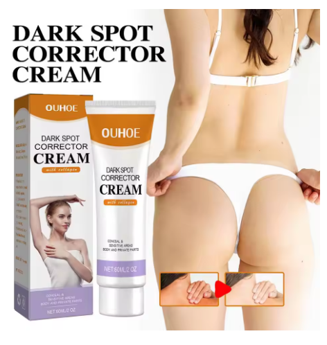60ml Dark Spot Corrector Cream Even Skin Tone Body Corrector Cream for Inner Thighs, Dark Neck & Knees Underarms Elbows Armpit