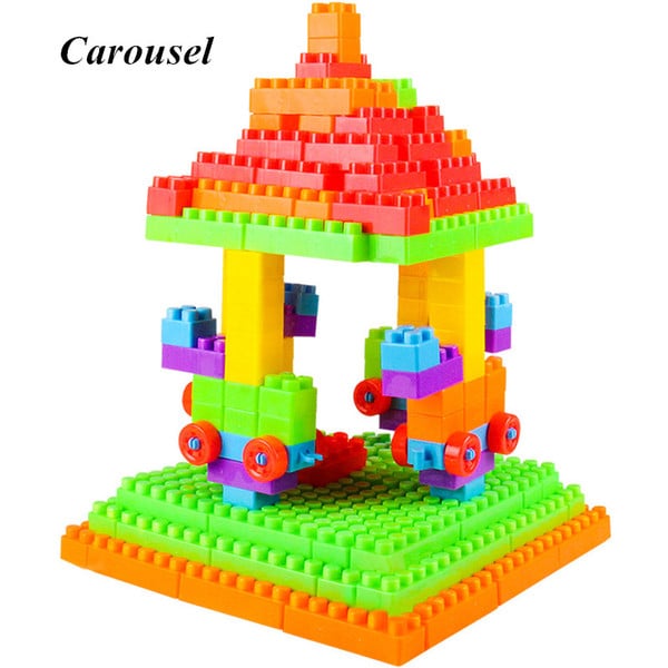 110 Kids Children DIY Windmill Puzzle Building Blocks Construction Learning Educational Toys Christmas gift