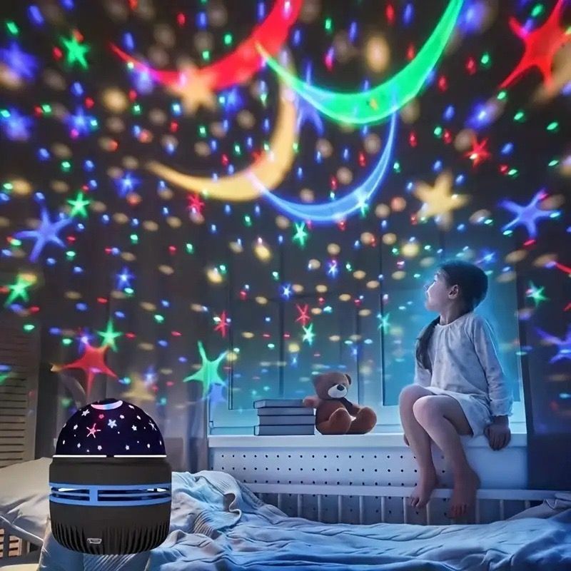 Starry Sky Atmosphere Light Aurora Water Ripple Romantic Projection Light Bedhead Starry Sky Light Bedroom Nightlight