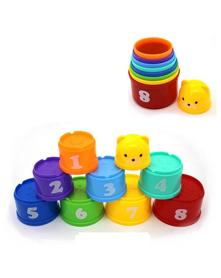Early Childhood Education Puzzle Toys Jane Fun Fun Stacked Cups