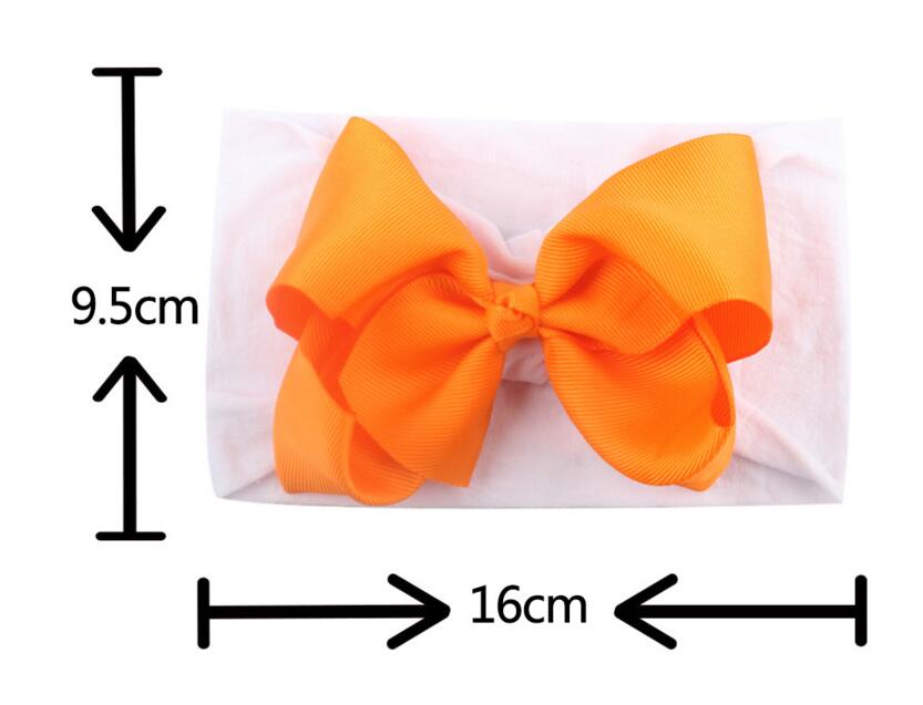 New bow-knot children's hair decoration baby's elastic soft nylon Hairband