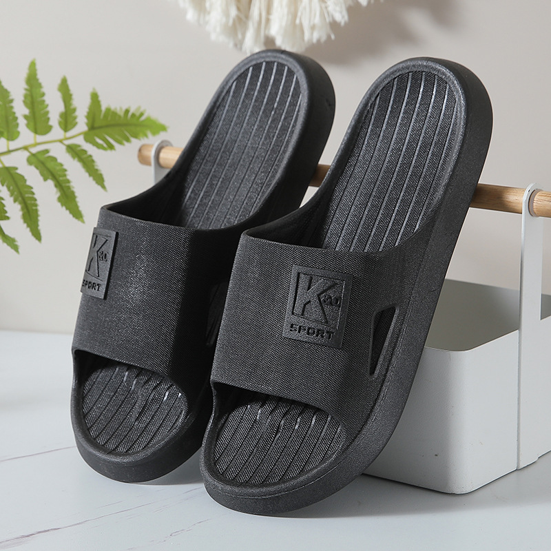 1 pair of home hospitality silent home men's soft soled hotel beauty salon bathroom anti slip sandals couple slippers