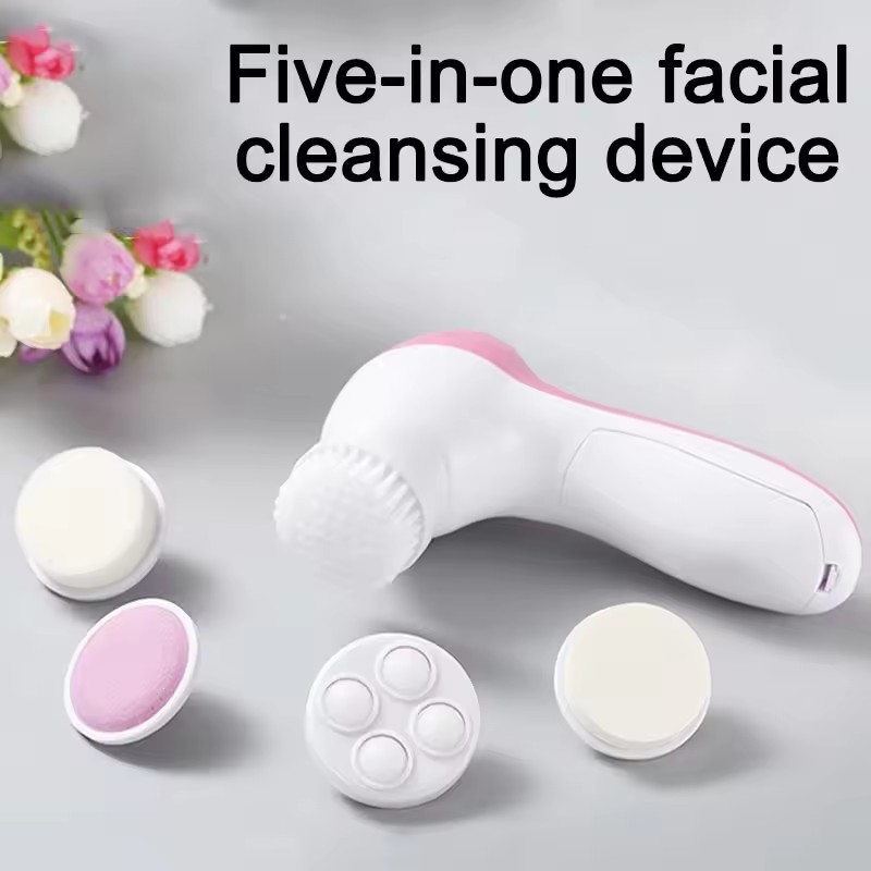 5 In 1 Electric Facial Cleaner Face Skin Care Brush