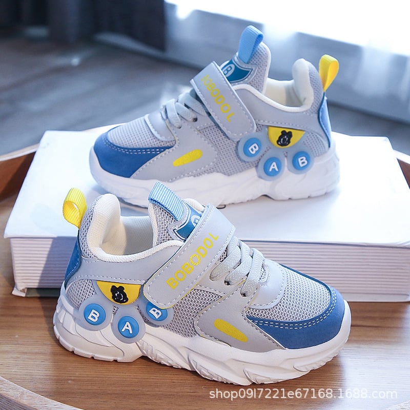 New Girls Breathable Mesh Casual Soft Sole Sneakers Lightweight Anti-slippery Boy's Running Shoes Fashion Sneaker