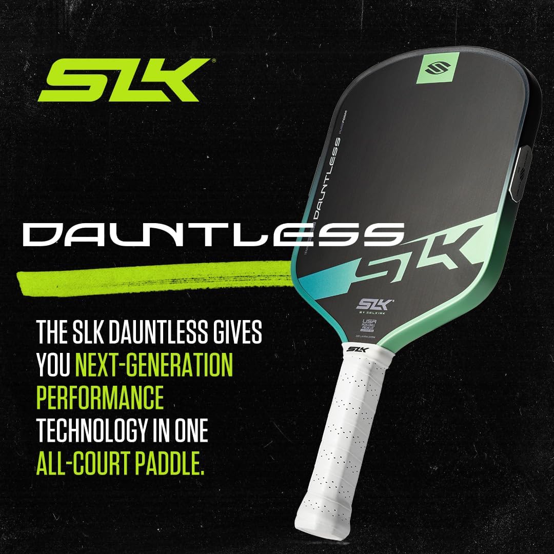 Selkirk Sport SLK Dauntless Pickleball Paddle | T700 Raw Carbon Fiber Pickleball Paddles | High Spin & Control with PureFoam Core