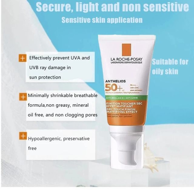 2Pcs La Roche Posay Sunscreen and Effaclar duo+ SPF50+ Oil Control Acne Removal Cream Acne Spots Moisturizing Cream Face Care