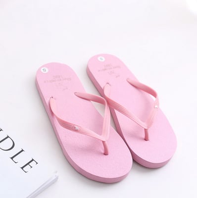 New flip flops summer men's and women flip-flops slippers non-slip canvas with sandals and slippers