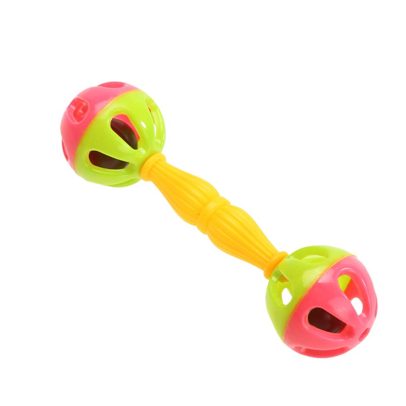 Baby Kids Rattle Bells Shaking Dumbells Early Development Toys for 0-12 Months