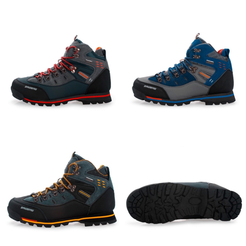 2023 Men Outdoor Ankle Boots Waterproof Sports Shoes Mountain Climbing Classic Footwear Leather Sneakers Hiking Boots Fashion