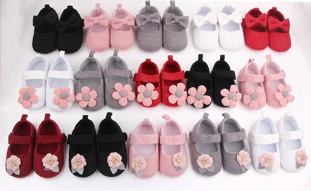 Girls Boy First Walkers Soft Infant Toddler Shoes Cute Flower Soles Crib Shoes Footwear for Newborns baby shoes