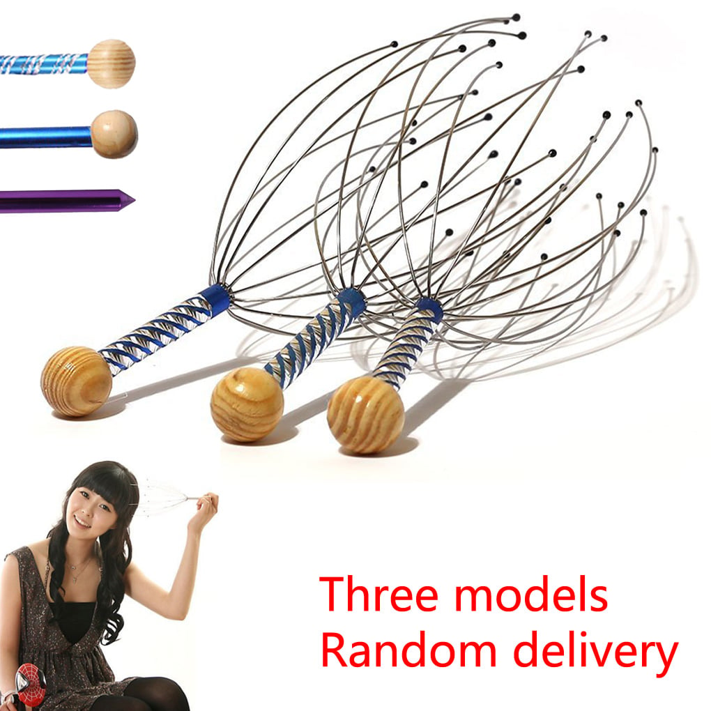 1PCS Head Scalp Neck Equipment Stress Release Relax Massage Body Massager Head Massage Tools Random Color