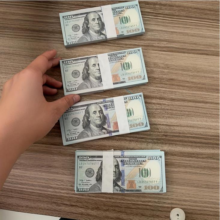 USD props wedding paper money, Christmas party props, bundle of 100 pieces