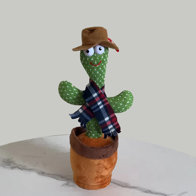 Lovely Talking Toy Dancing Cactus Doll Speak Talk Sound Record Repeat Toy Kawaii Cactus Toys Children Kids Education Toy Gift