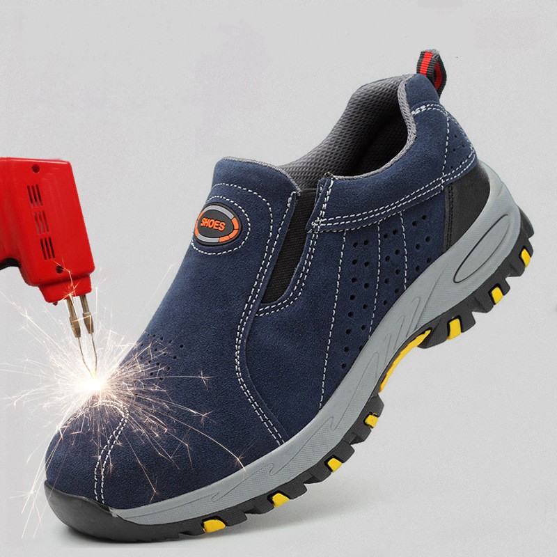 2026 Indestructible Men's Steel Toe Safety Boots Breathable Anti-smashing Puncture-Proof Work Shoes Welder Safety Boot Sneakers