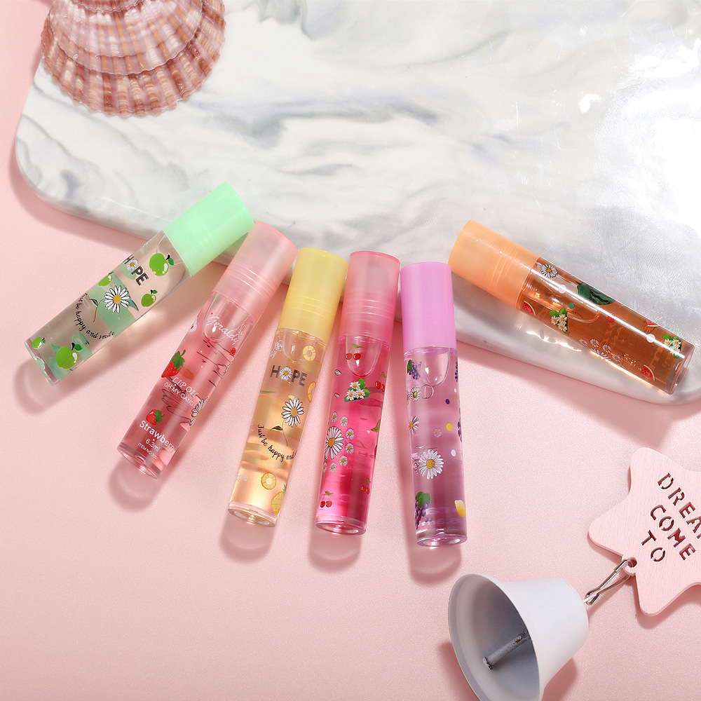 Mirror Lipstick With Water Lip Gloss Transparent Glass Liquid Oil 6 Colors Random Moisturizing