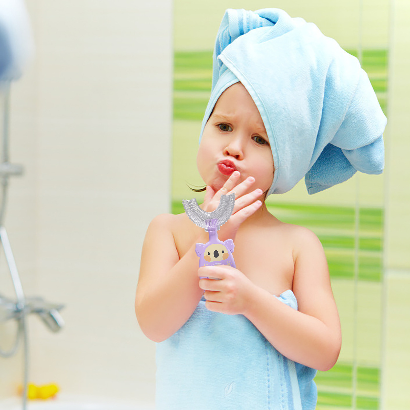 Children Toothbrush for Baby 360 Degrees U Shaped Silicone Tooth Brush Cartoon Baby Kids Dental Oral Care Training Toothbrushes